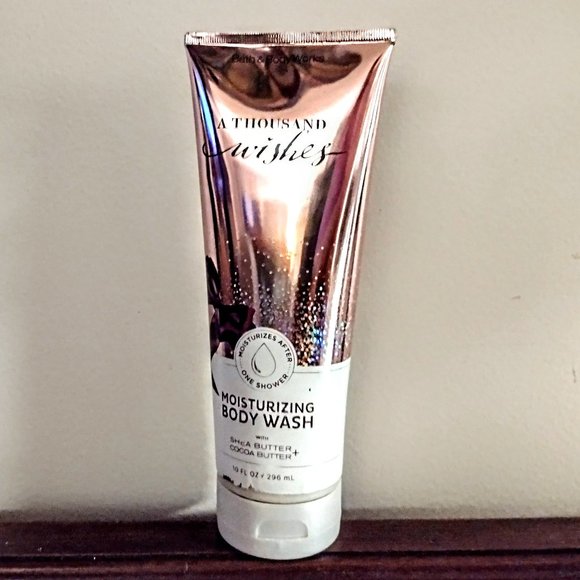 Bath & Body Works ~ A THOUSAND WISHES ~ Moist. Body Wash (Shea/Cocoa) 10 Oz FULL - Picture 1 of 3